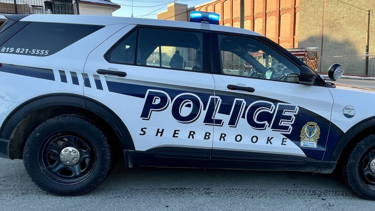 Une voiture de police de Sherbrooke.