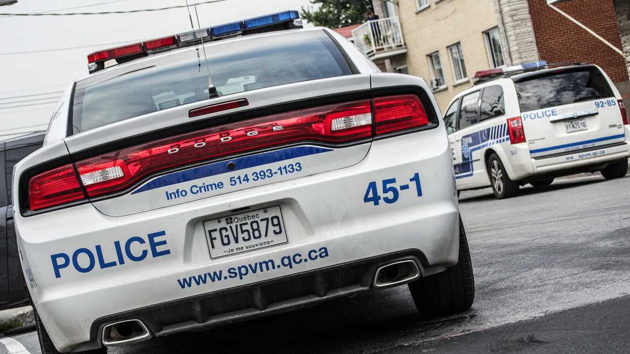 Une voiture de police du SPVM.