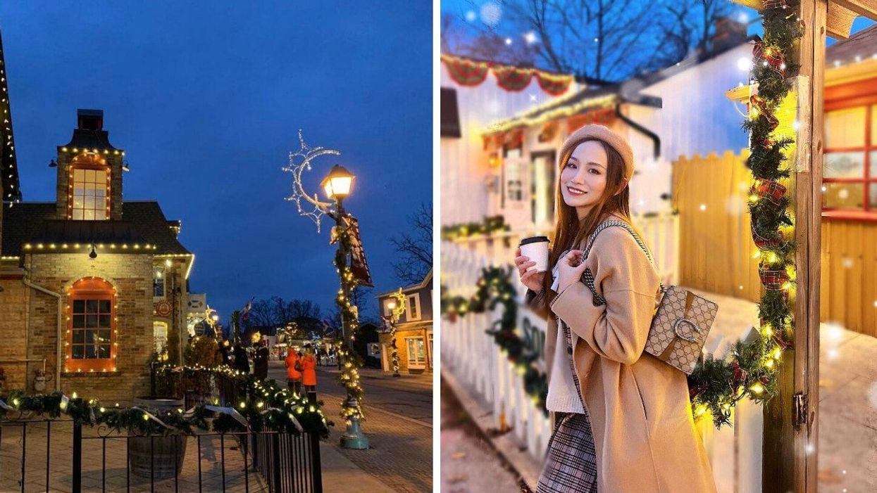 Unionville during the Christmas season.
