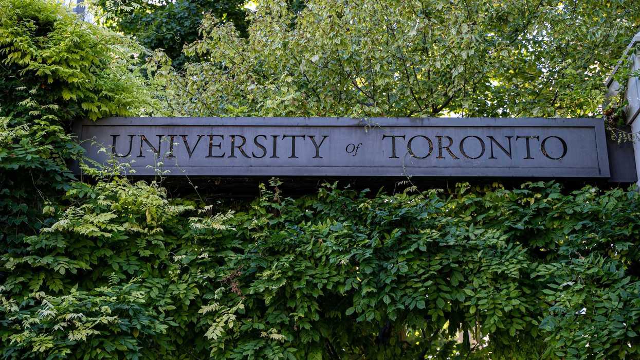 university of toronto sign surrounded by leaves