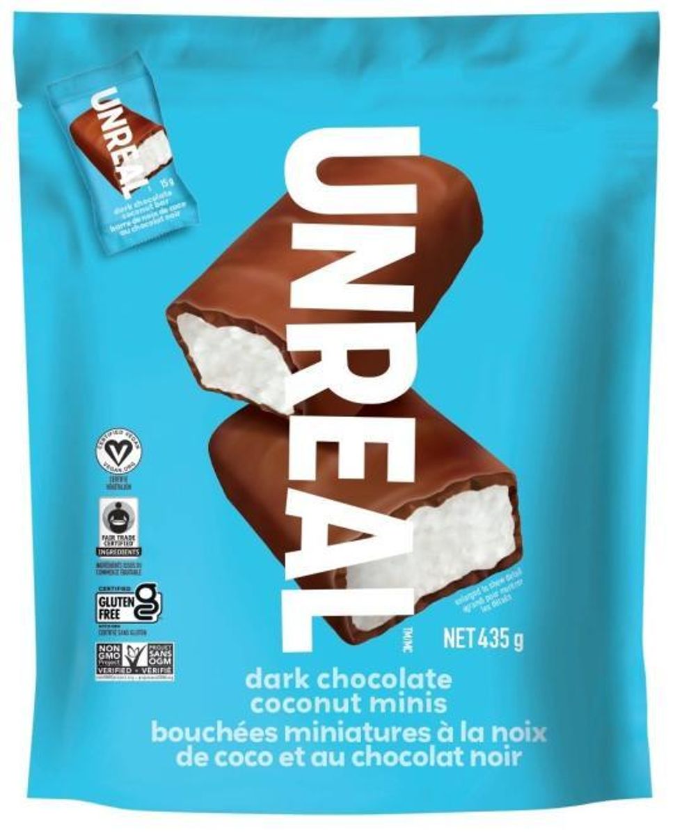 UNREAL brand dark chocolate coconut minis