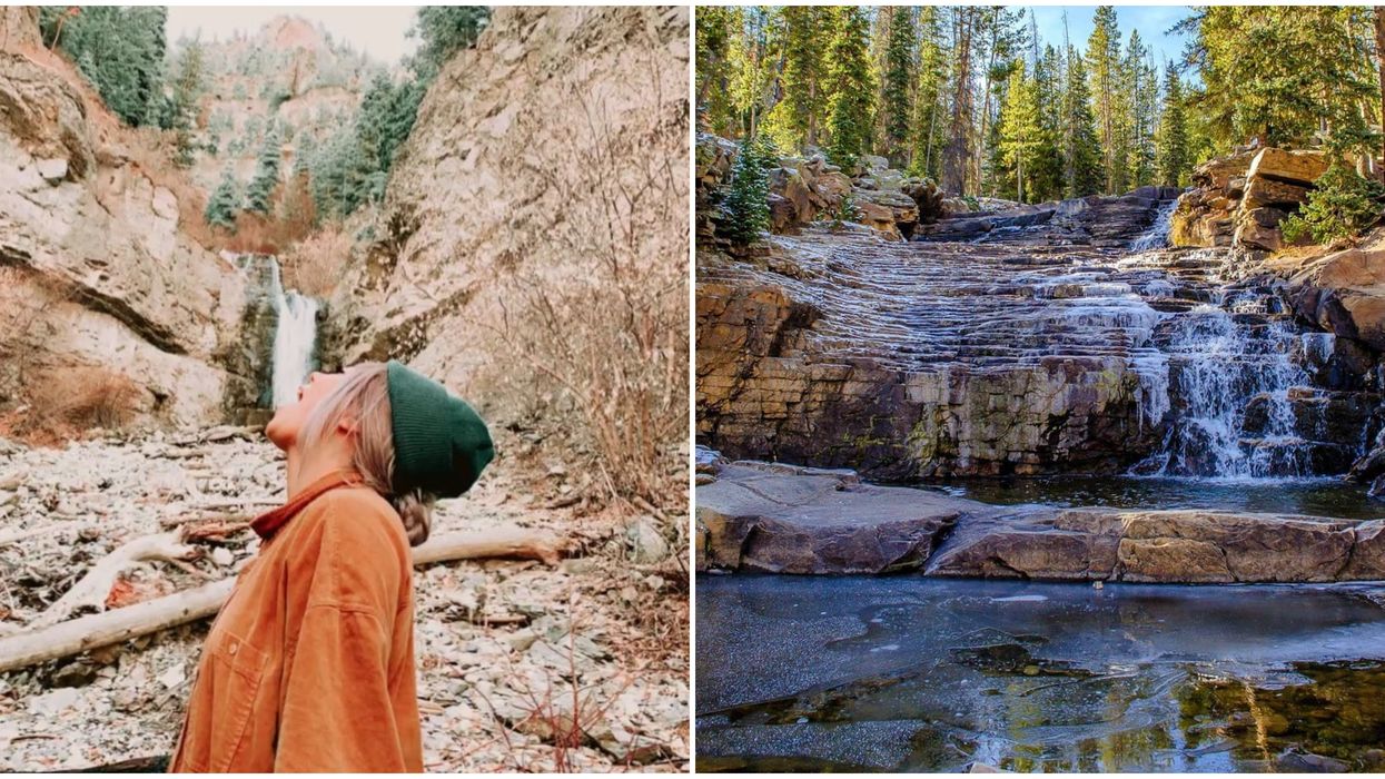 Upper Provo Falls In Utah Features Crystal Waters Cascading Over A Natural Staircase