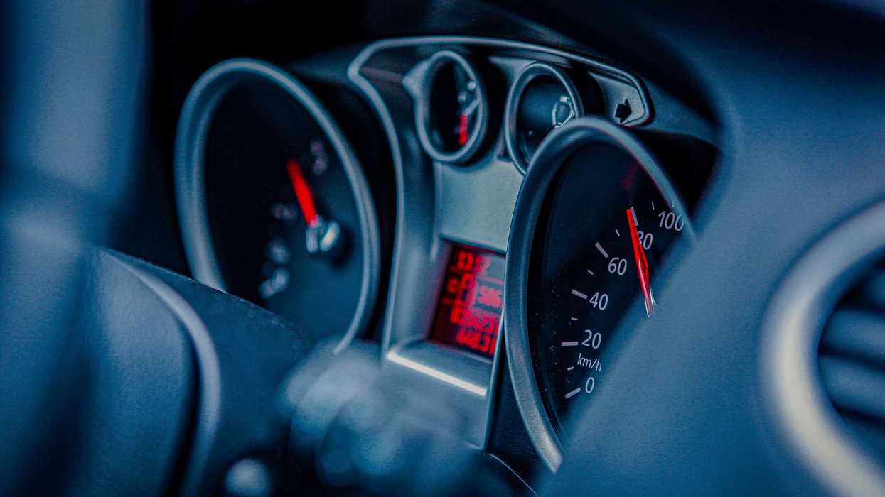 Used car dashboard.