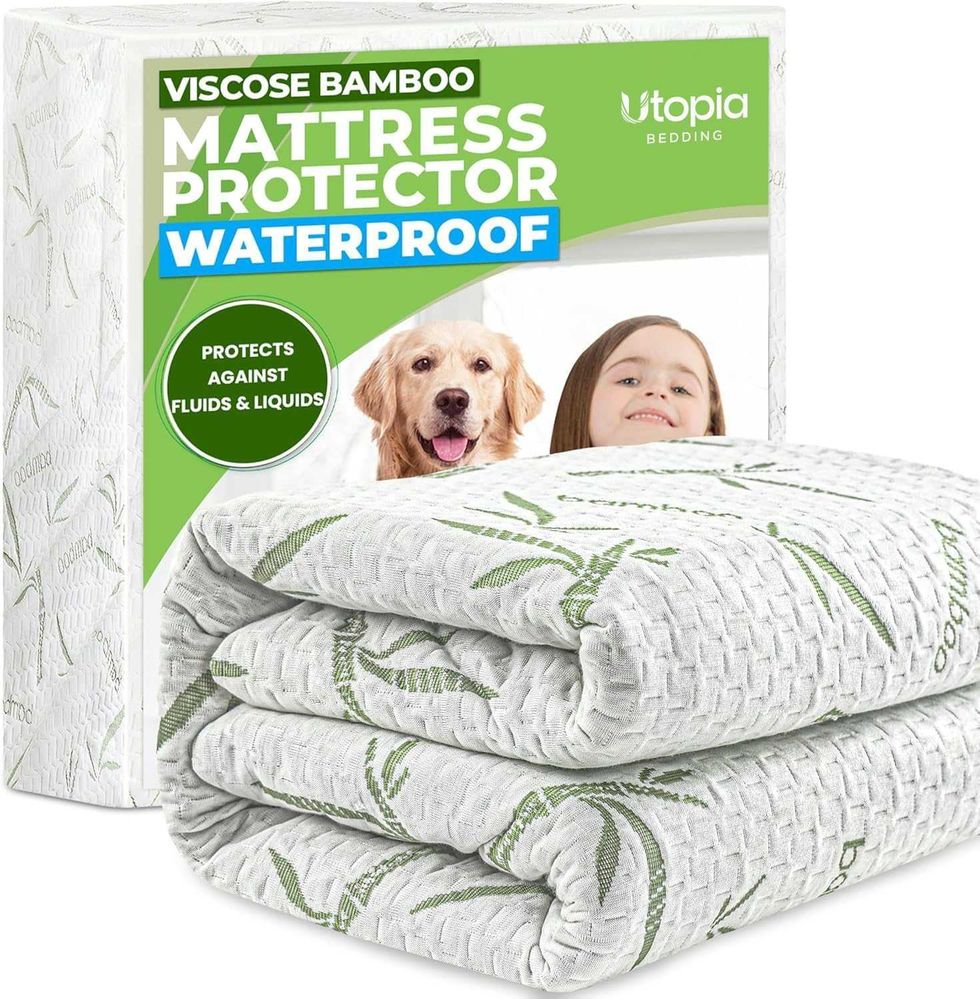 Utopia Bedding prot\u00e8ge-matelas imperm\u00e9able en viscose de bambou vendu sur Amazon.