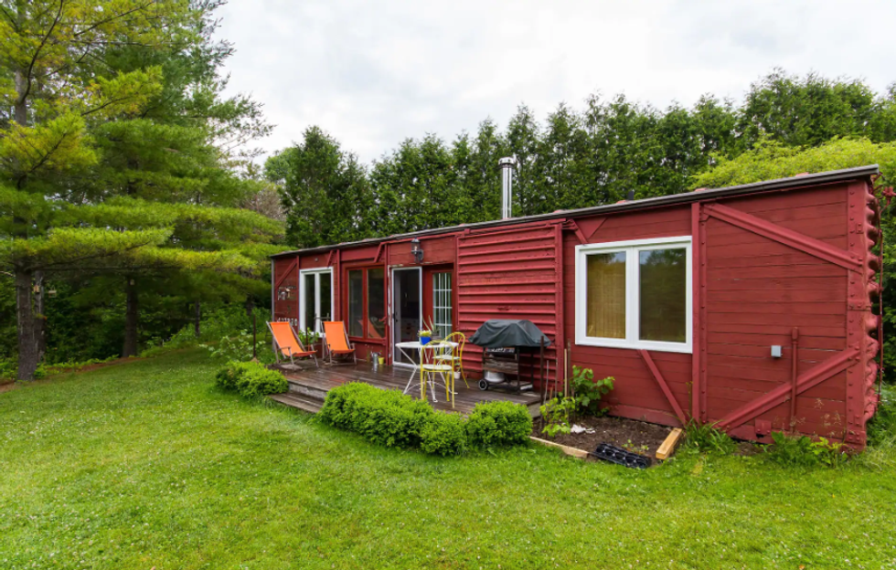 Utopian Box Car Cottage.