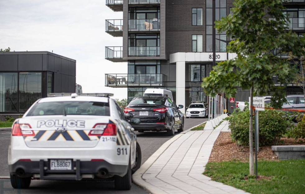 V\u00e9hicules d'urgence sur place \u00e0 Brossard