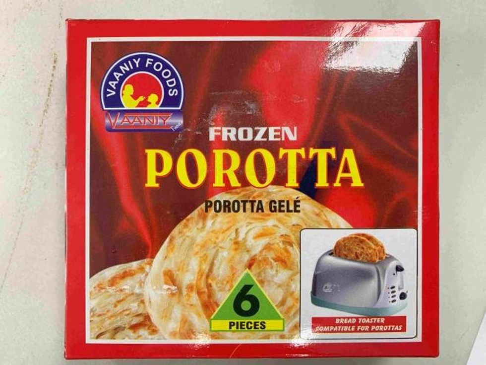 Vaaniy Foods Frozen Porotta (6 pieces), 400 g.