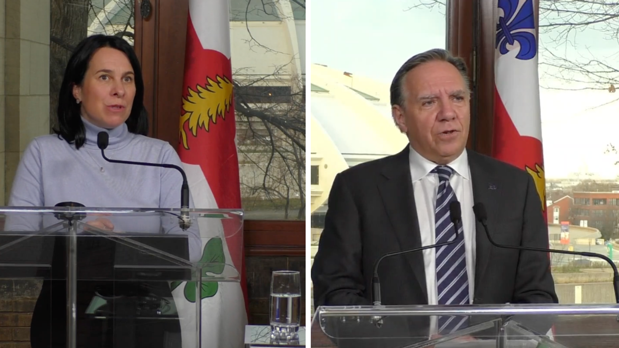 Valérie Plante et François Legault demandent de bannir les armes de poing au Canada