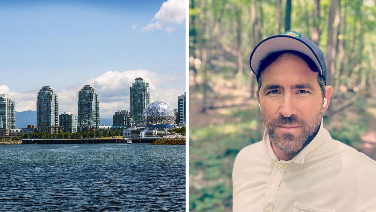 Vancouver, B.C. Right: Ryan Reynolds