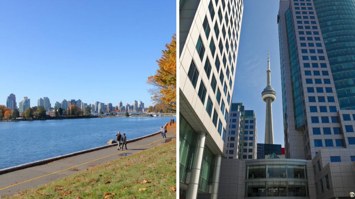 Vancouver, B.C. Right: Toronto, O.N.