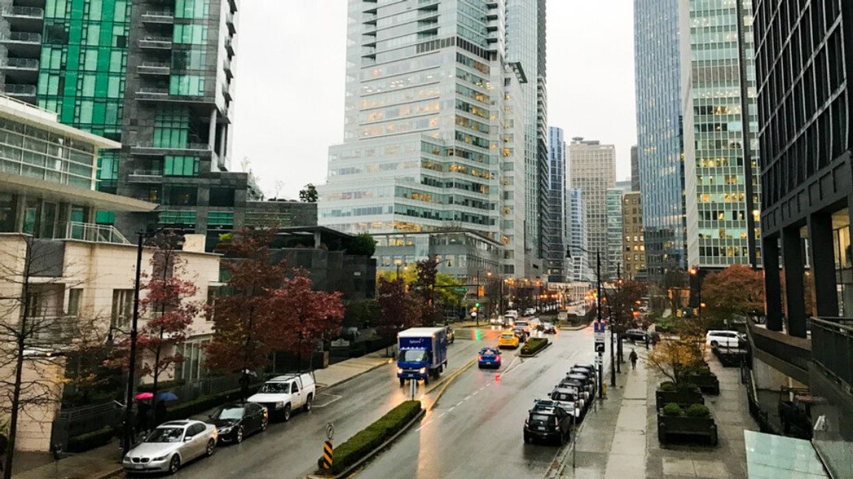 Vancouver BC apartment buildings.