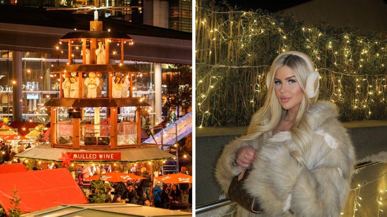 Vancouver Christmas Market. Right: Christmas market Vancouver BC.