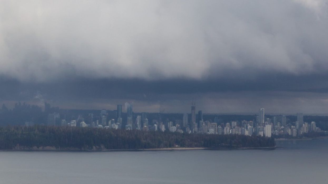 Vancouver in a rain storm.