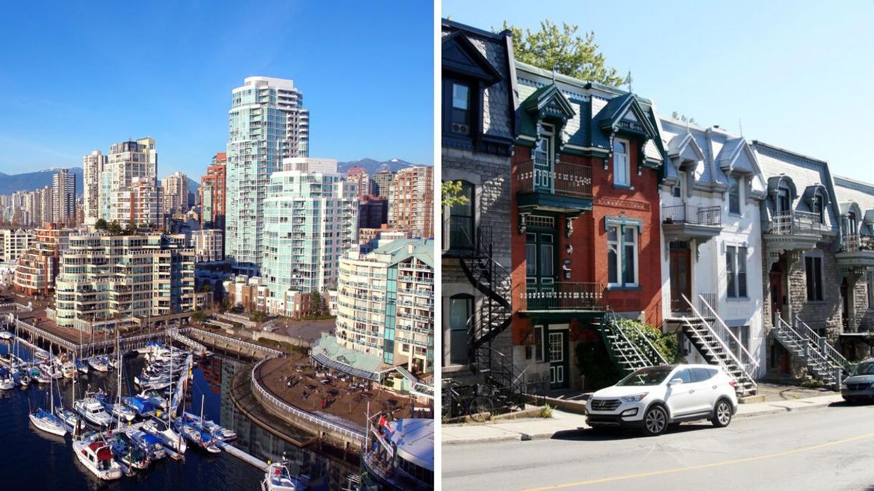 Vancouver. Right: Montreal.