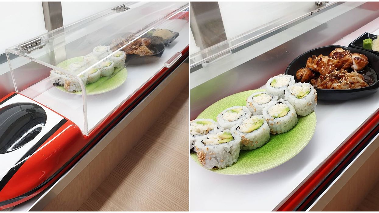 Vancouver's New Japanese Restaurant Has A New High-Speed Sushi Train
