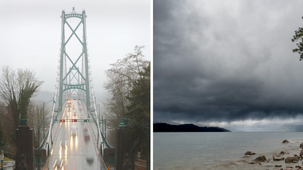 Vancouver weather rain. Right: BC weather.