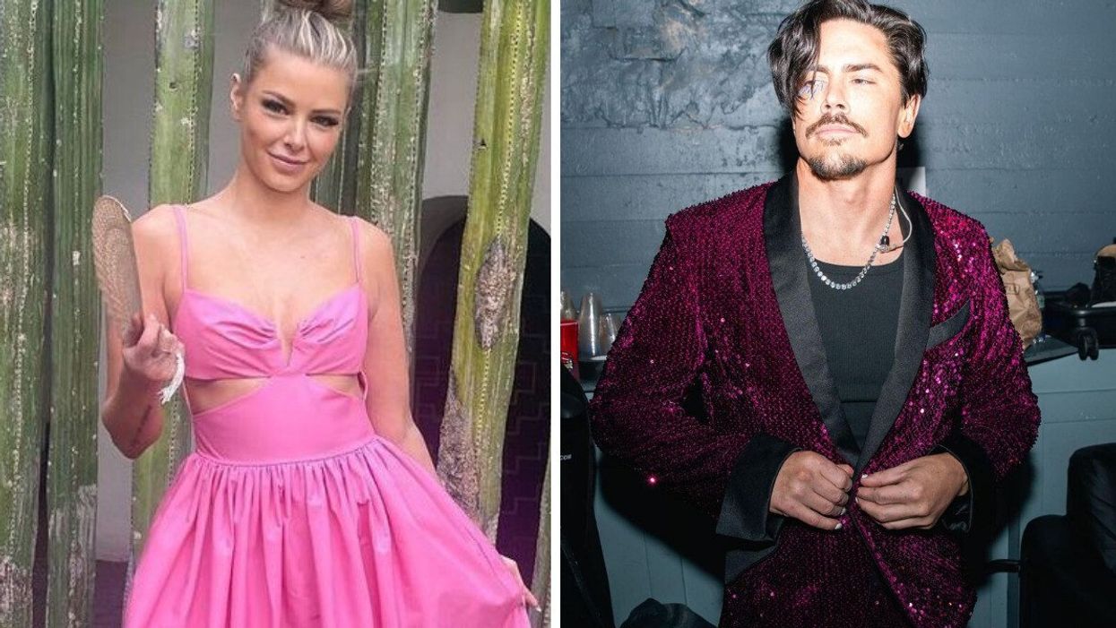 Vanderpump Rules star Ariana Madix. Right: Tom Sandoval.