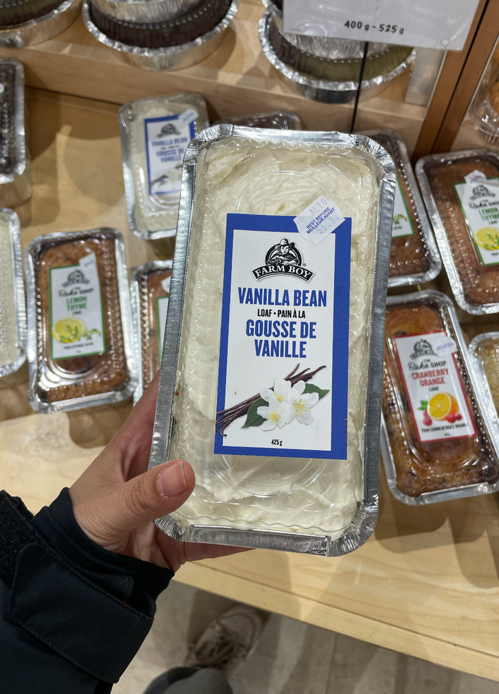 Vanilla Bean Loaf at Farm Boy.