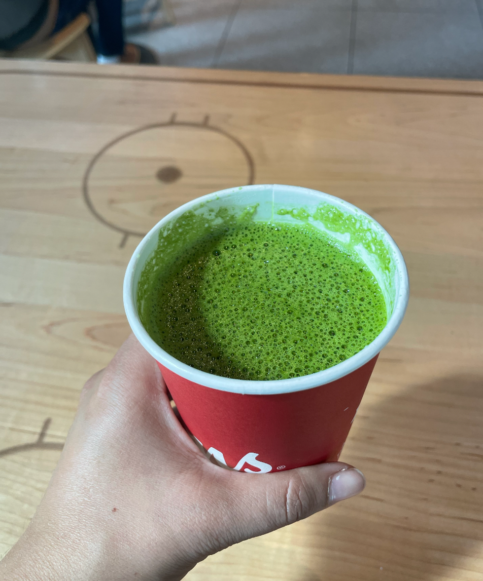 Vanilla Matcha Latte at Tim Hortons.