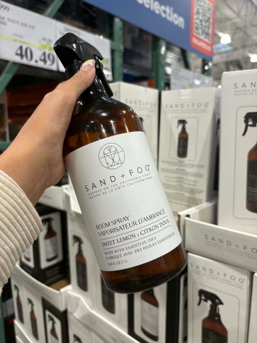 Vaporisateur d\u2019ambiance Sand + Fog Sweet Lemon de 1 L vendu au Costco.