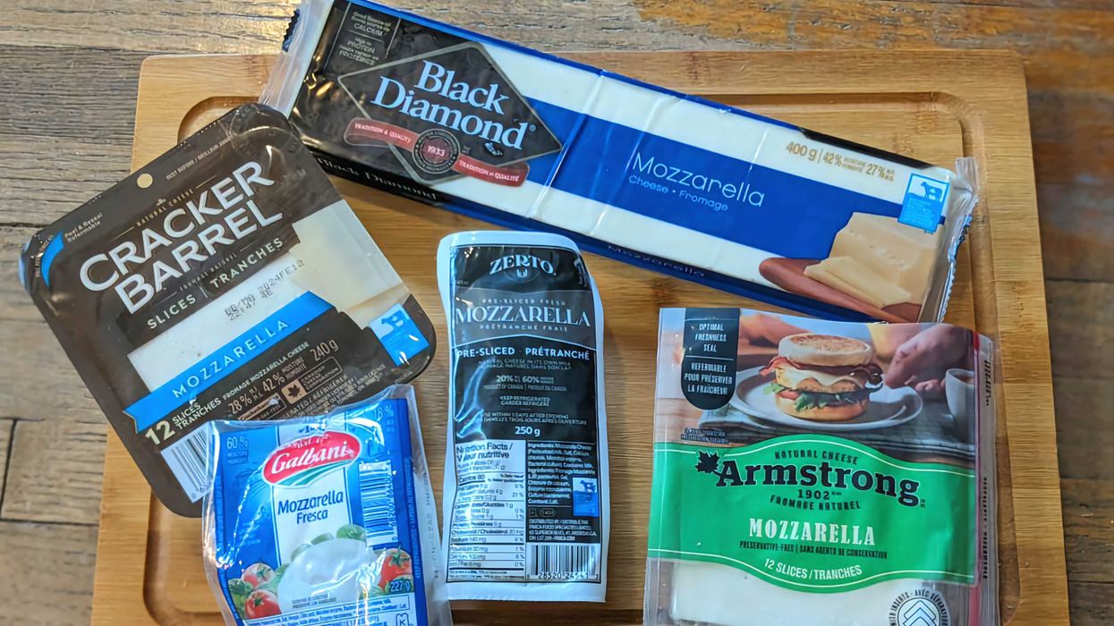 Various brand name cheeses from Loblaws grocery store.