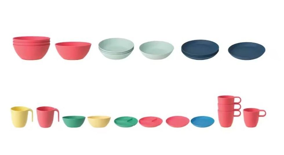 Various HEROISK and TALRIKA plates, bowls and mugs.