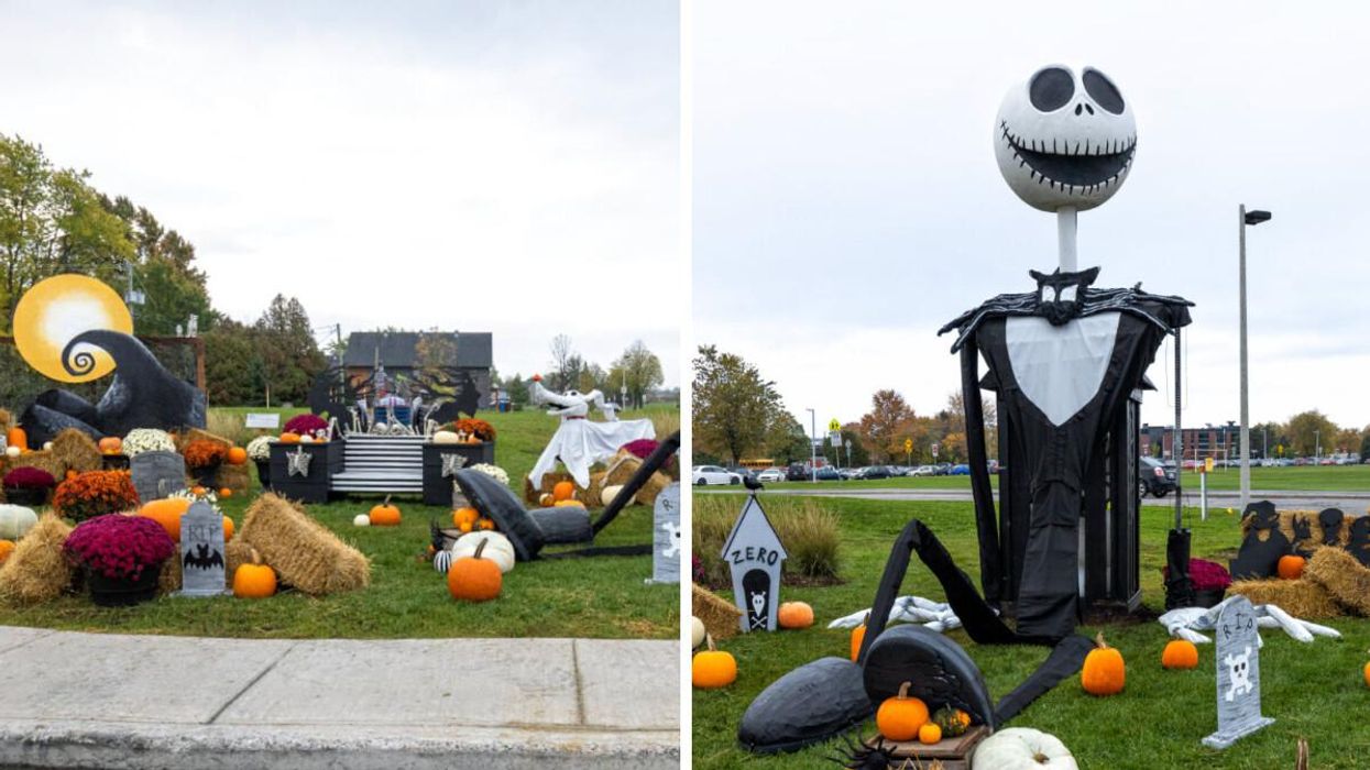 Vaudreuil a construit un décor inspiré de Tim Burton avec un Jack GÉANT qui vaut le détour