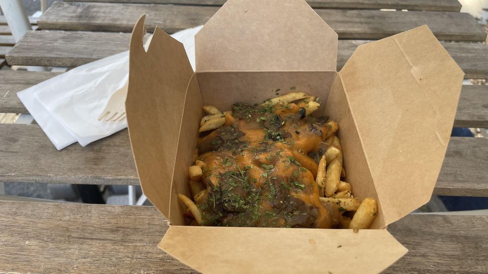 Vegan poutine at Parka Food Co.