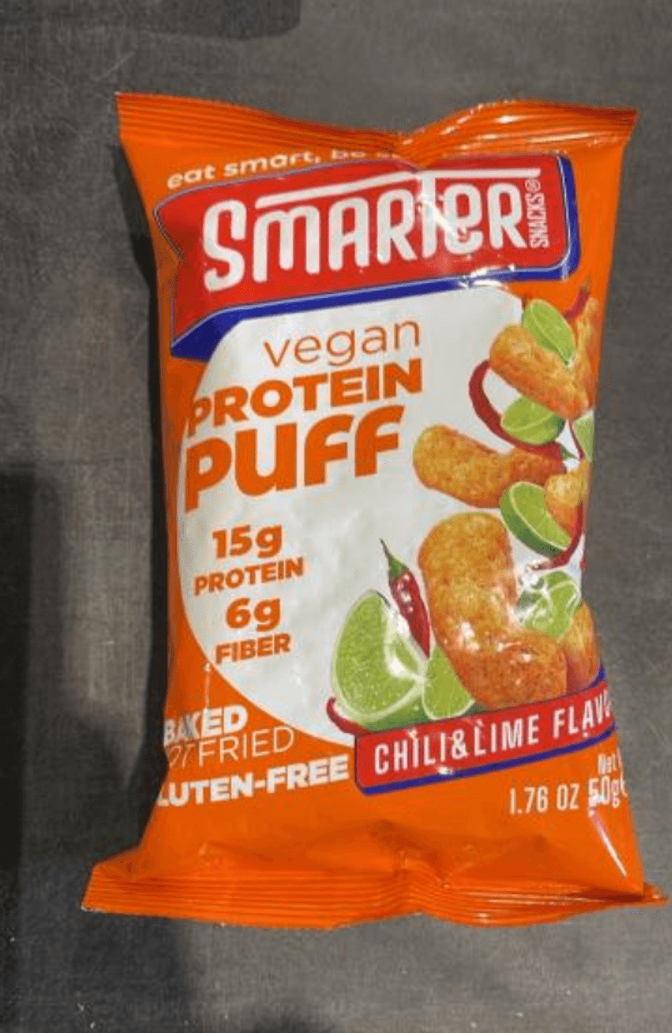 Vegan Protein Puff Chili & Lime de marque Smarter Snacks.