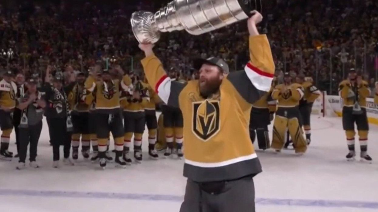Vegas Golden Knights forward Phil Kessel with the Stanley Cup.