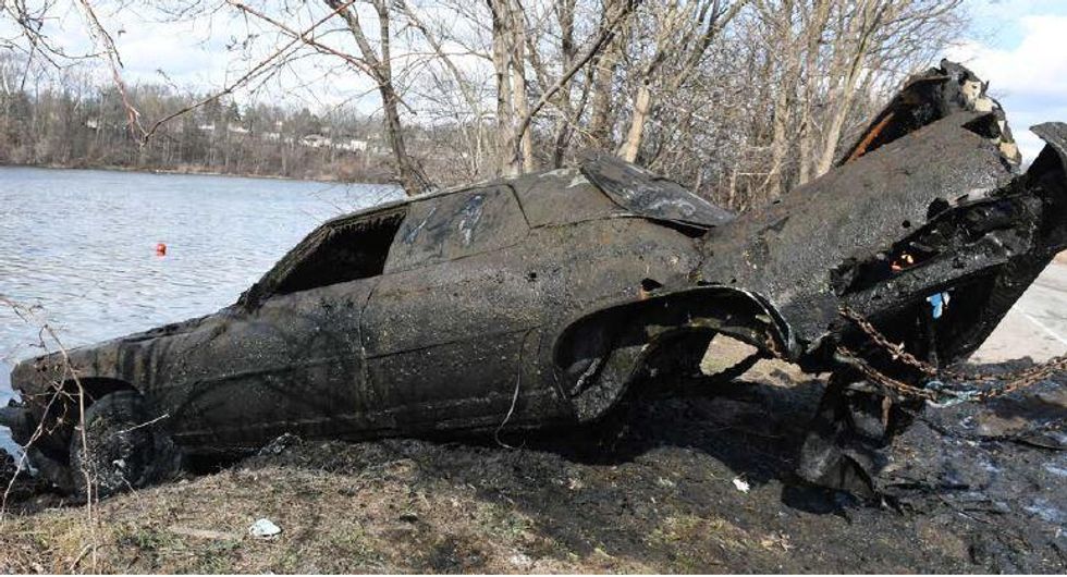 Vehicle recovered from Mohawk Lake.