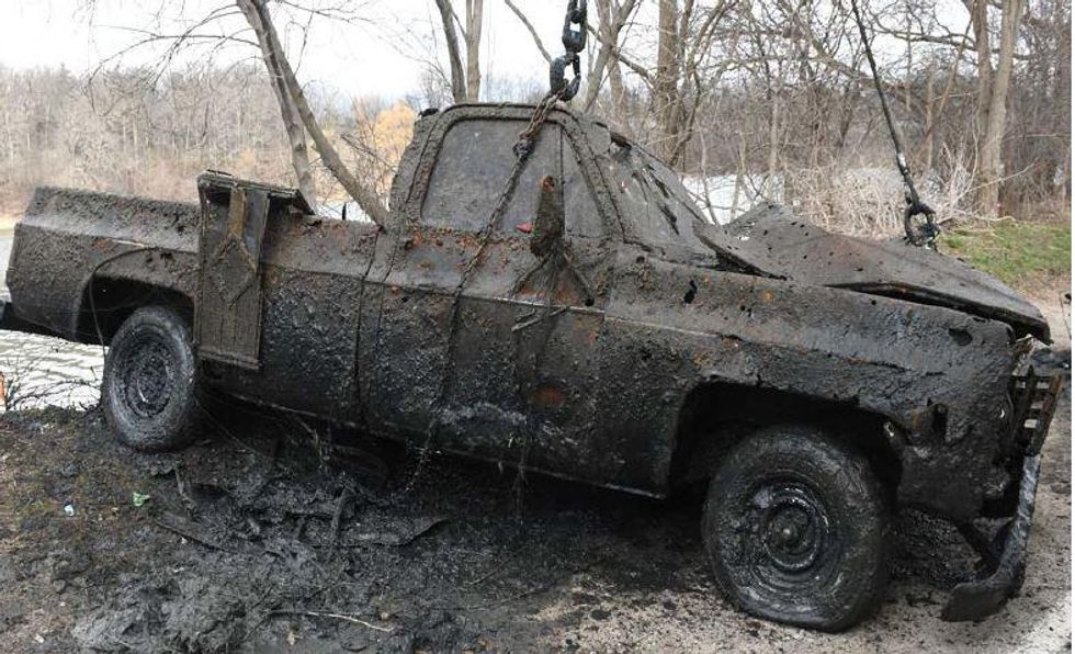 Vehicle recovered from Mohawk Lake.