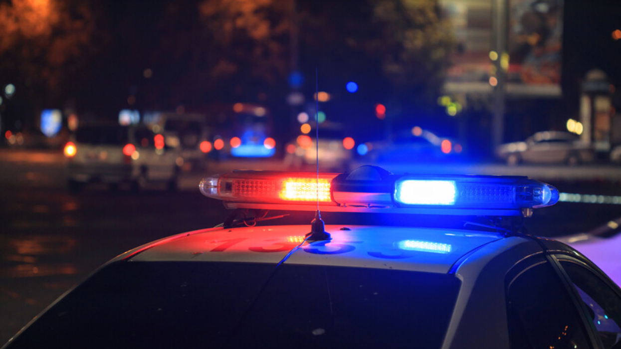 Véhicule de police.