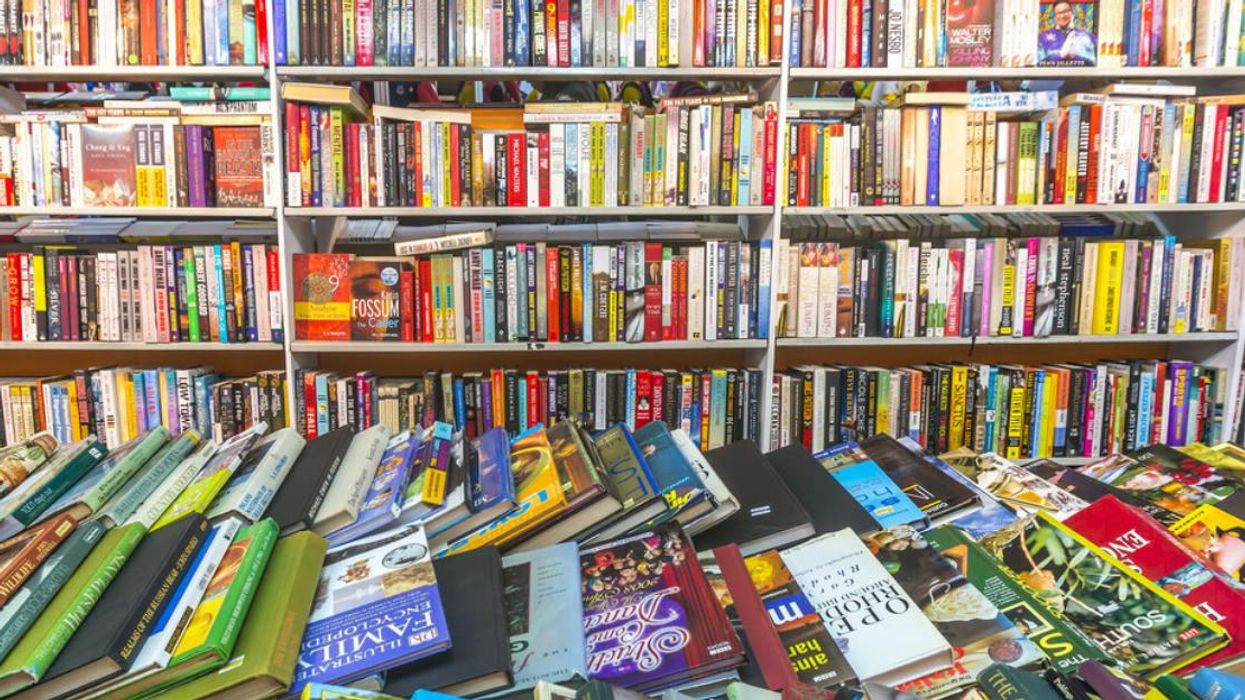 Vente de livres.