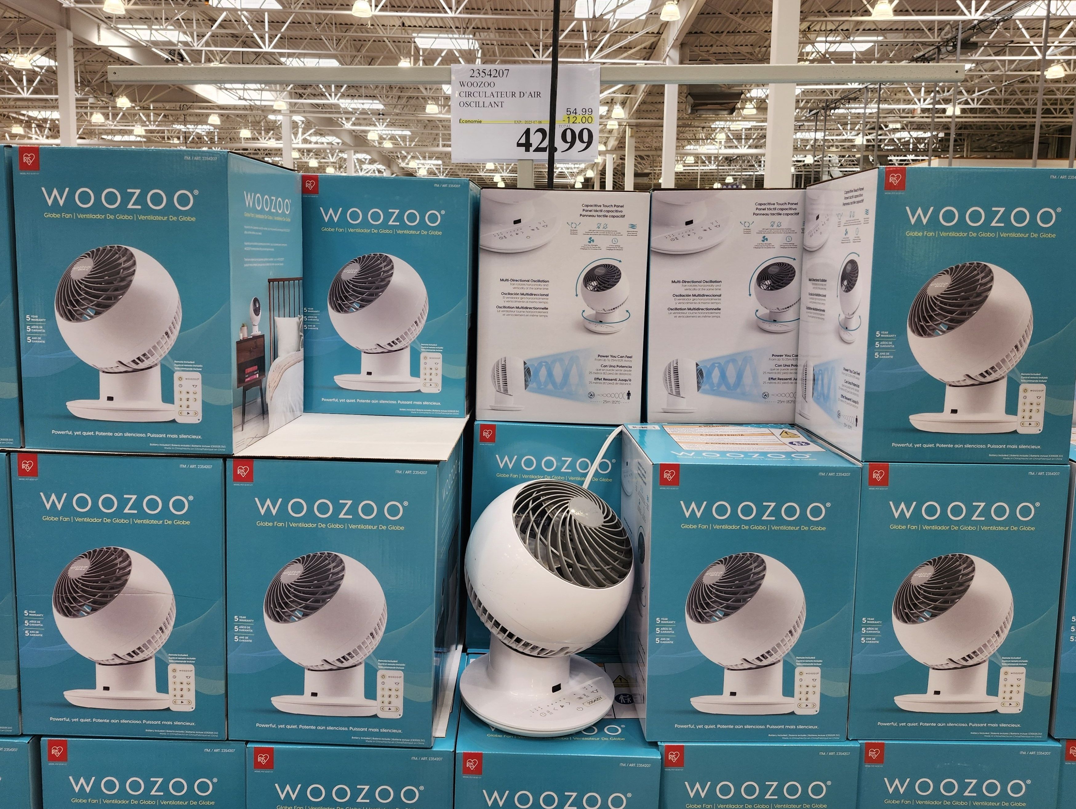 Ventilateurs de la marque Woozoo.