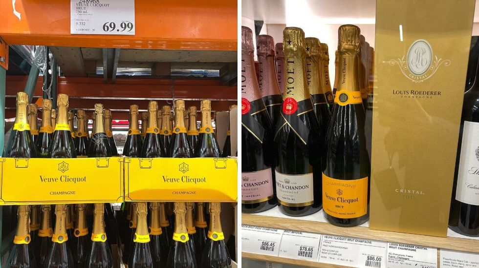 veuve clicquot champagne bottles at costco and the lcbo