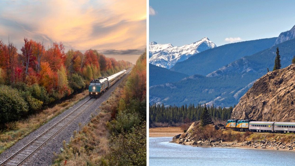 Via Rail train in Canada.