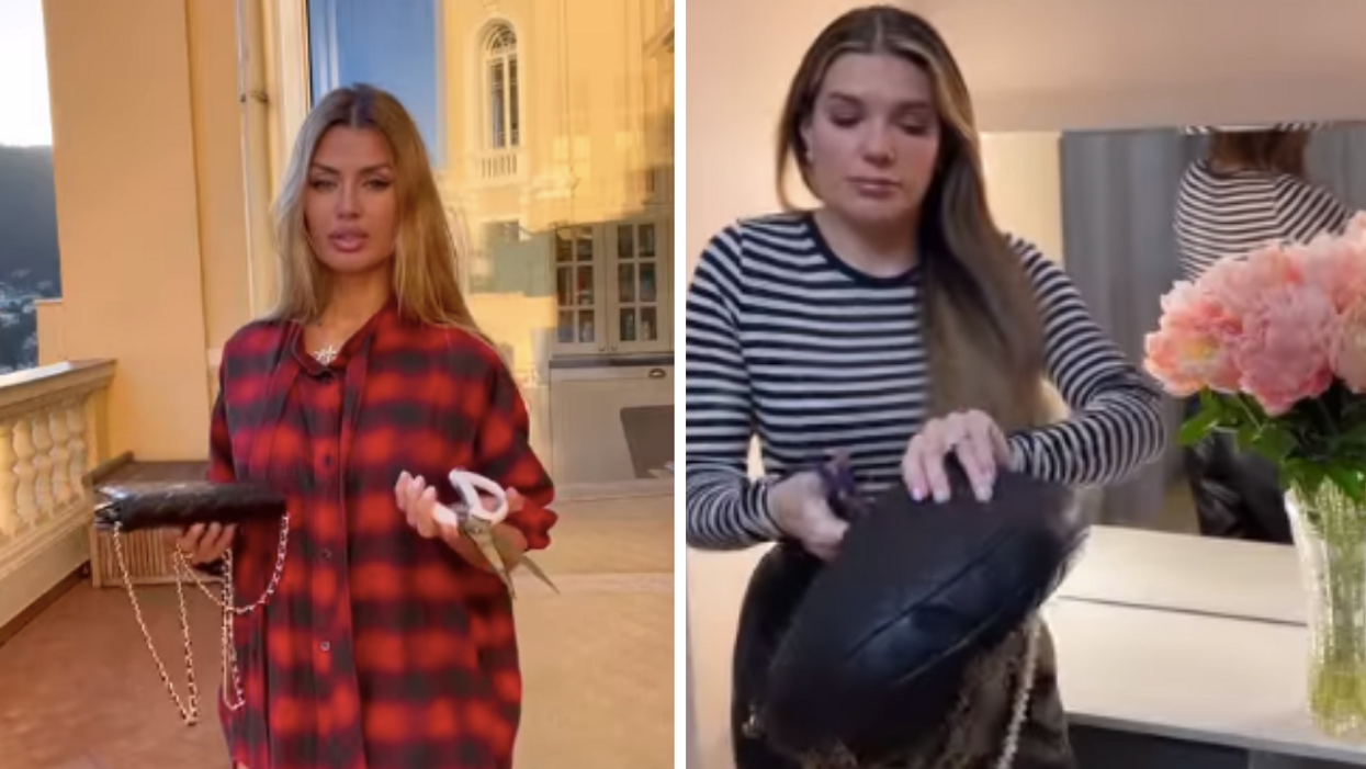 Victoria Bonya. Right: Katya Guseva