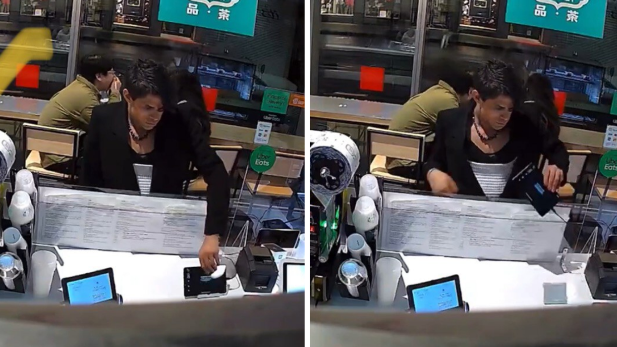 Video footage of theft at TasteT House.