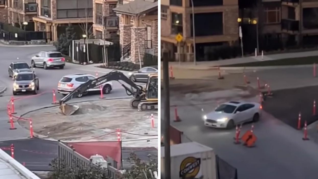 Video of a roundabout in B.C. where drivers are clearly confused.