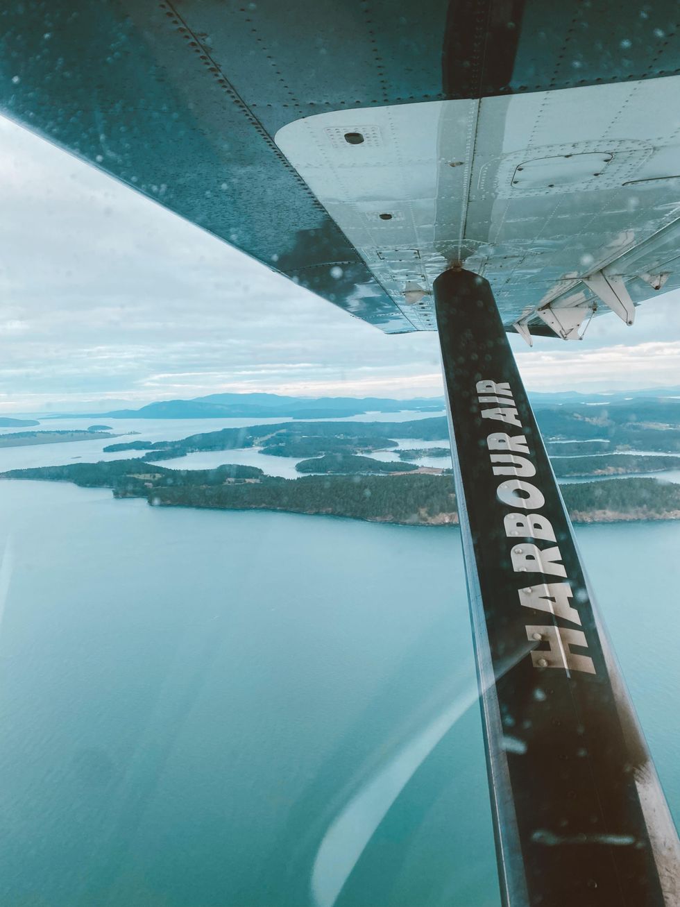 View from a floatplane in B.C.