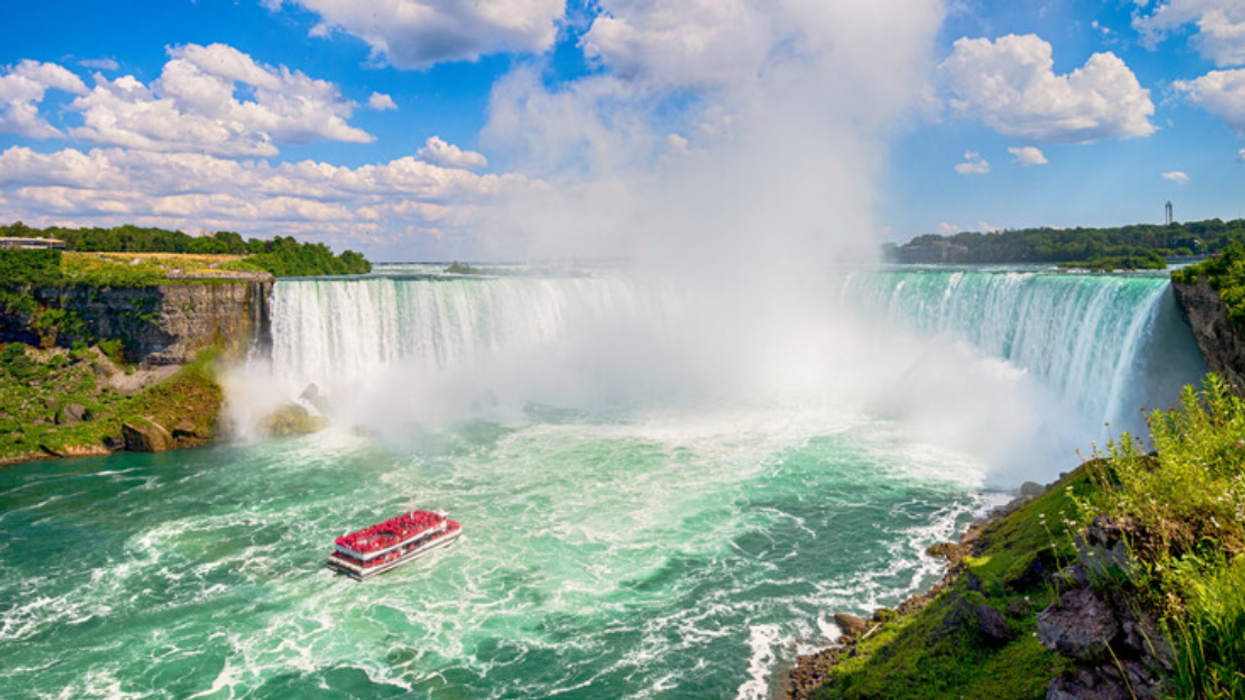 View of Niagara Falls.