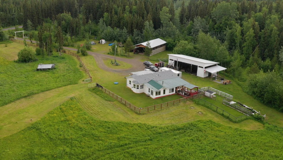 View of the home from above.