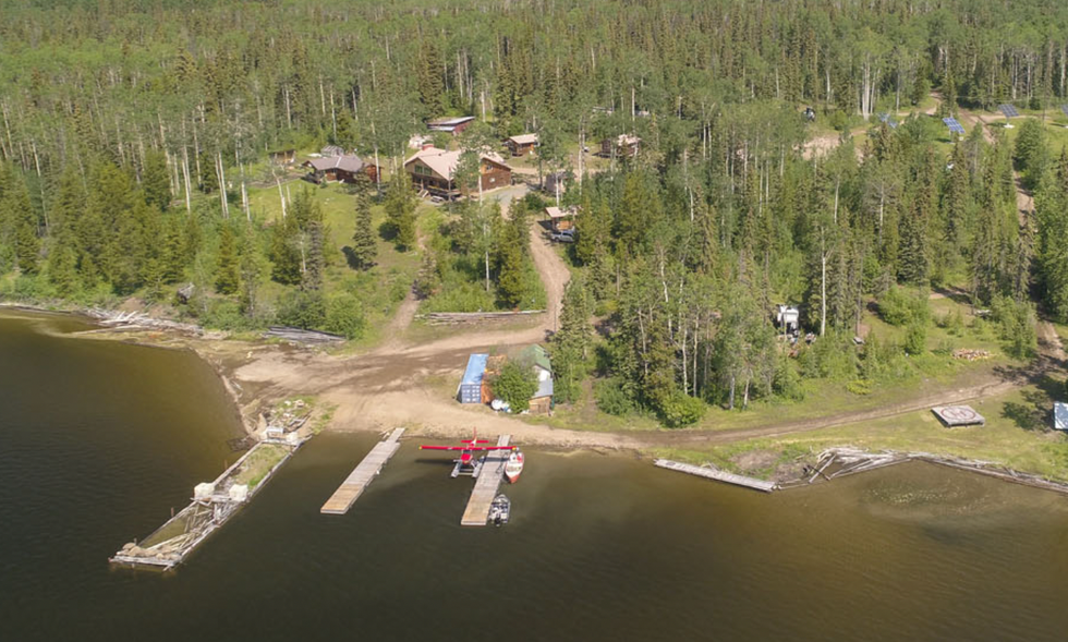 View of the property from above.