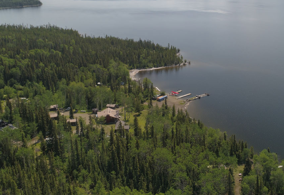 View of the property from above.