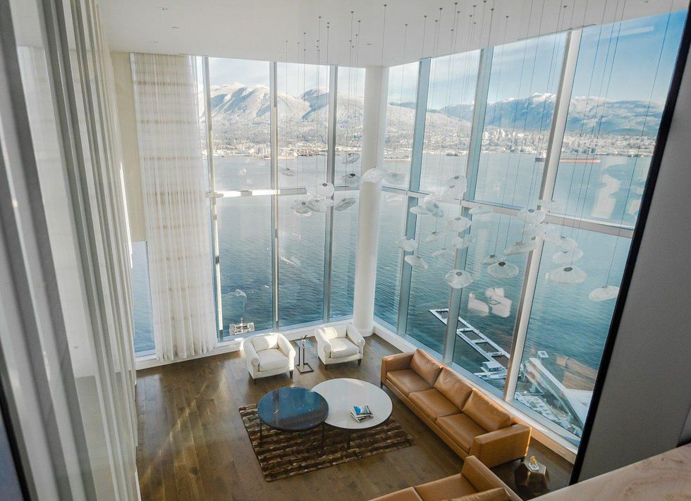 Views from the Three Harbour Green Penthouse in Vancouver.