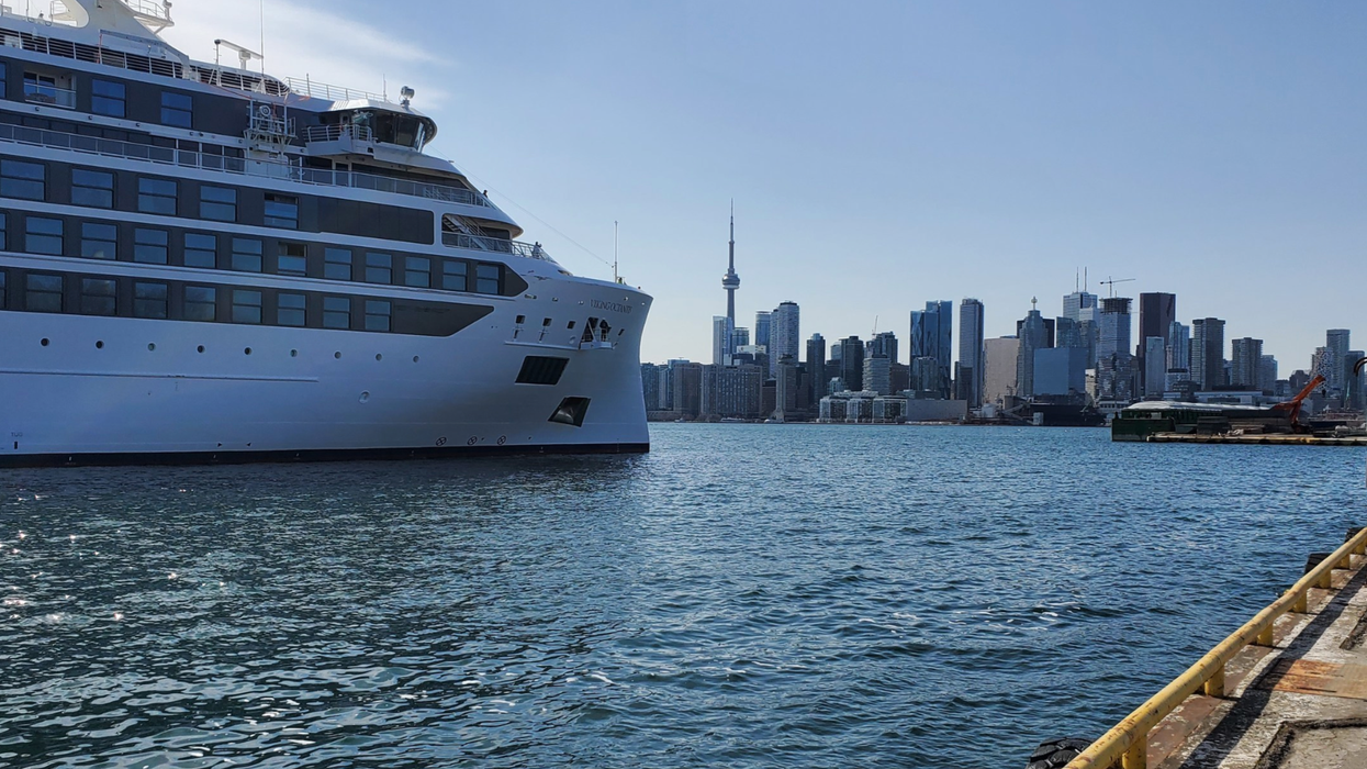 Viking Octantis at the Port of Toronto Cruise Ship Terminal.