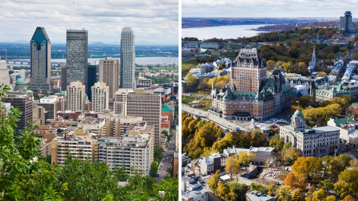 Ville de Montréal. Droite : Ville de Québec.