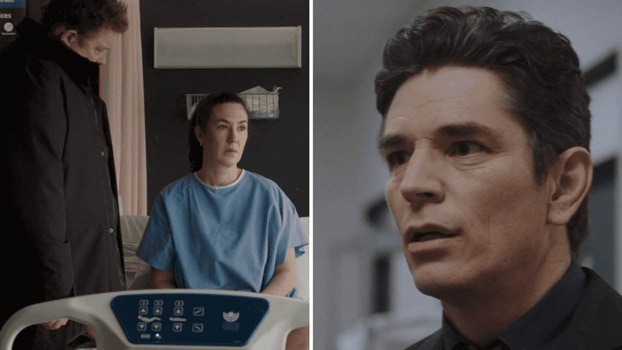Vincent Gratton et Karine Gonthier-Hyndman dans Antigang. Droite : Sébastien Delorme dans Indéfendable.