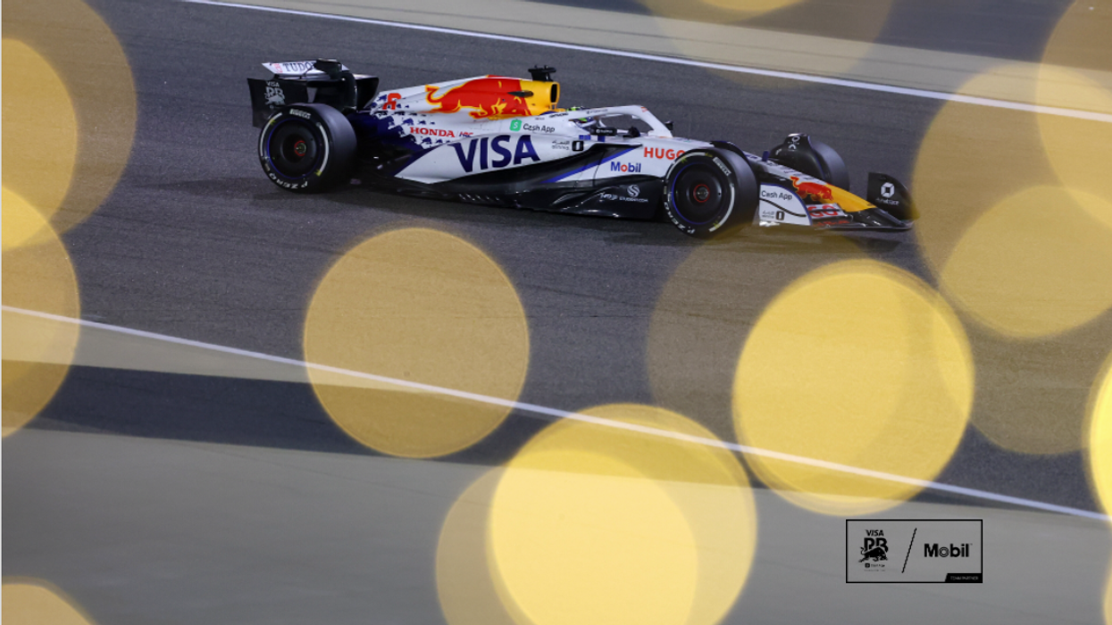 Visa Cash App Racing Bulls car on track